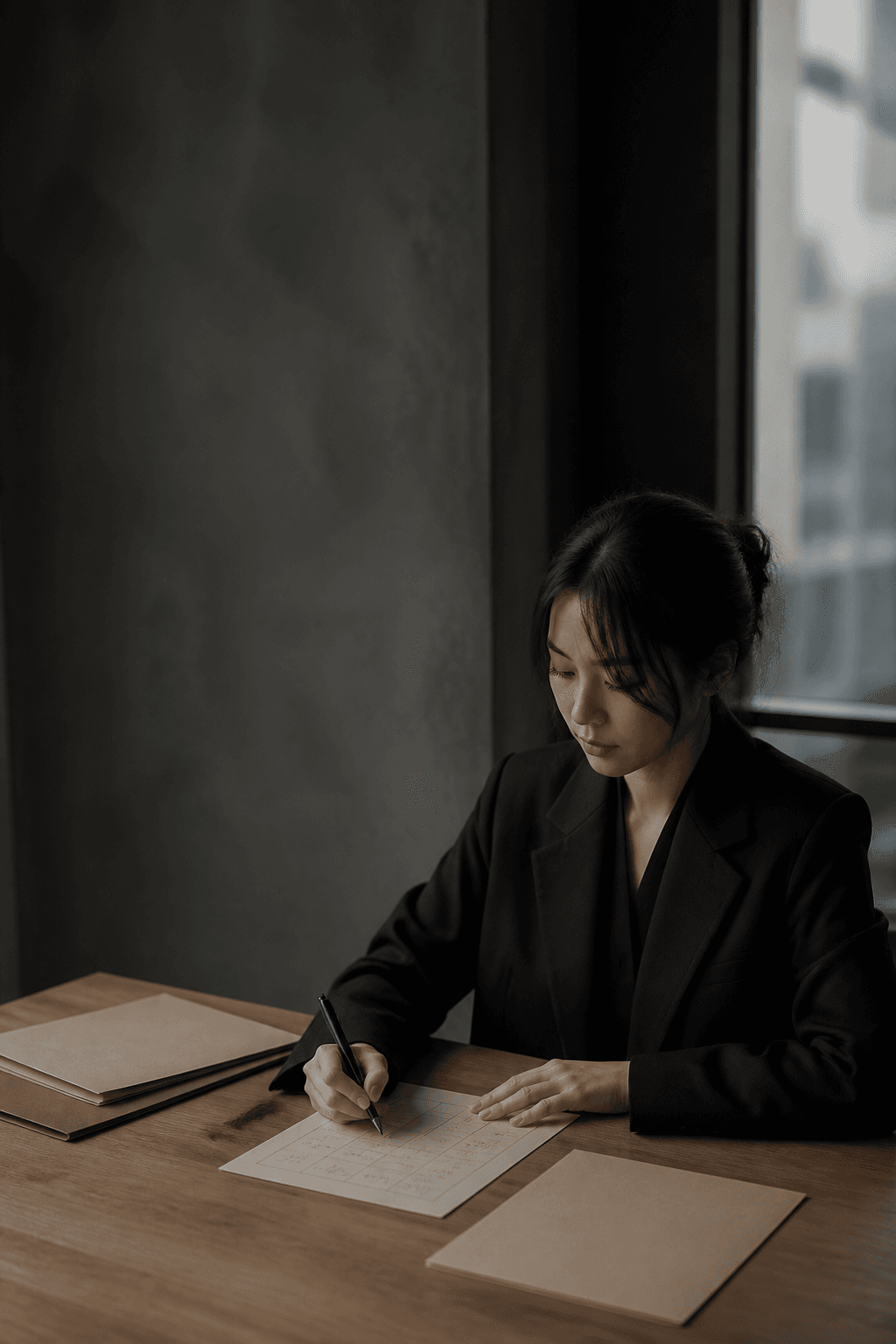운영 계획을 함께 검토하는 성인 크리에이터